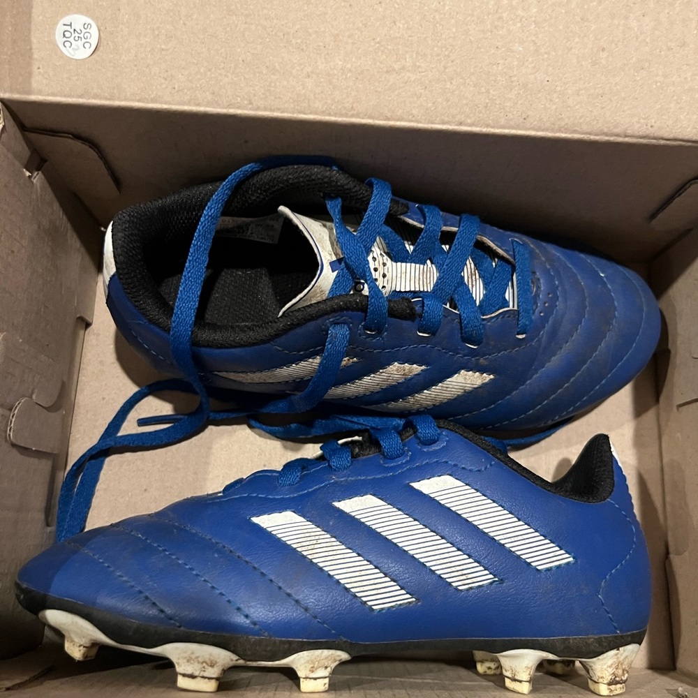 Adidas Goletto Soccer Cleats in Blue and White